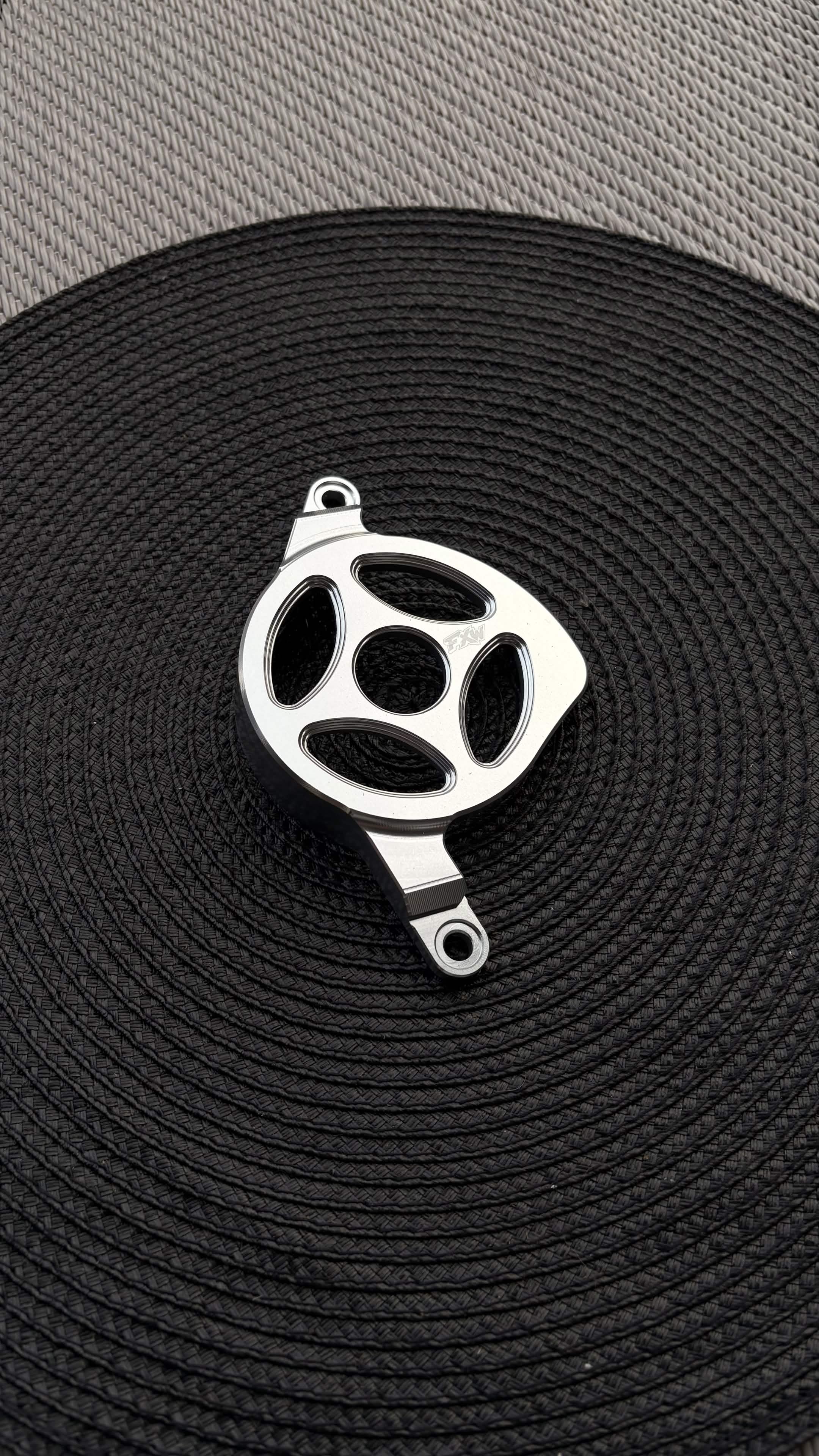 FxW Aluminum Motor Cover For Talaria XXX SILVER/BLACK