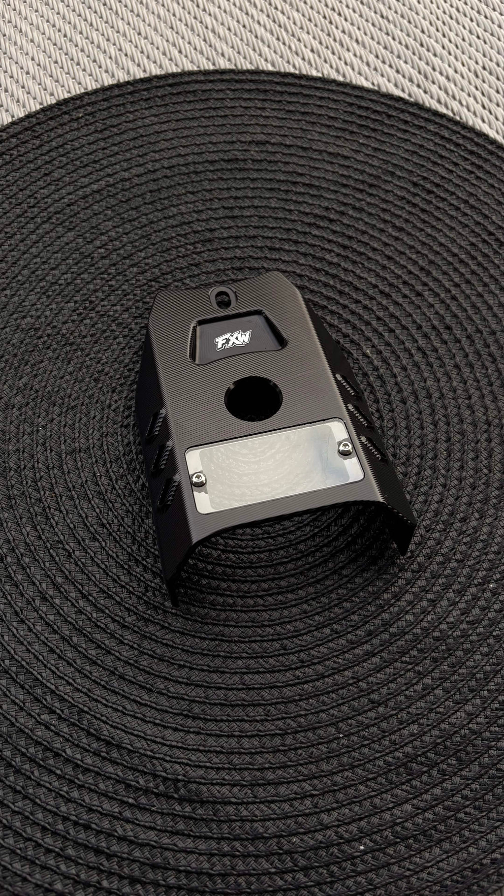 FxW Talaria XxX Metal Ignition Cover SILVER/BLACK