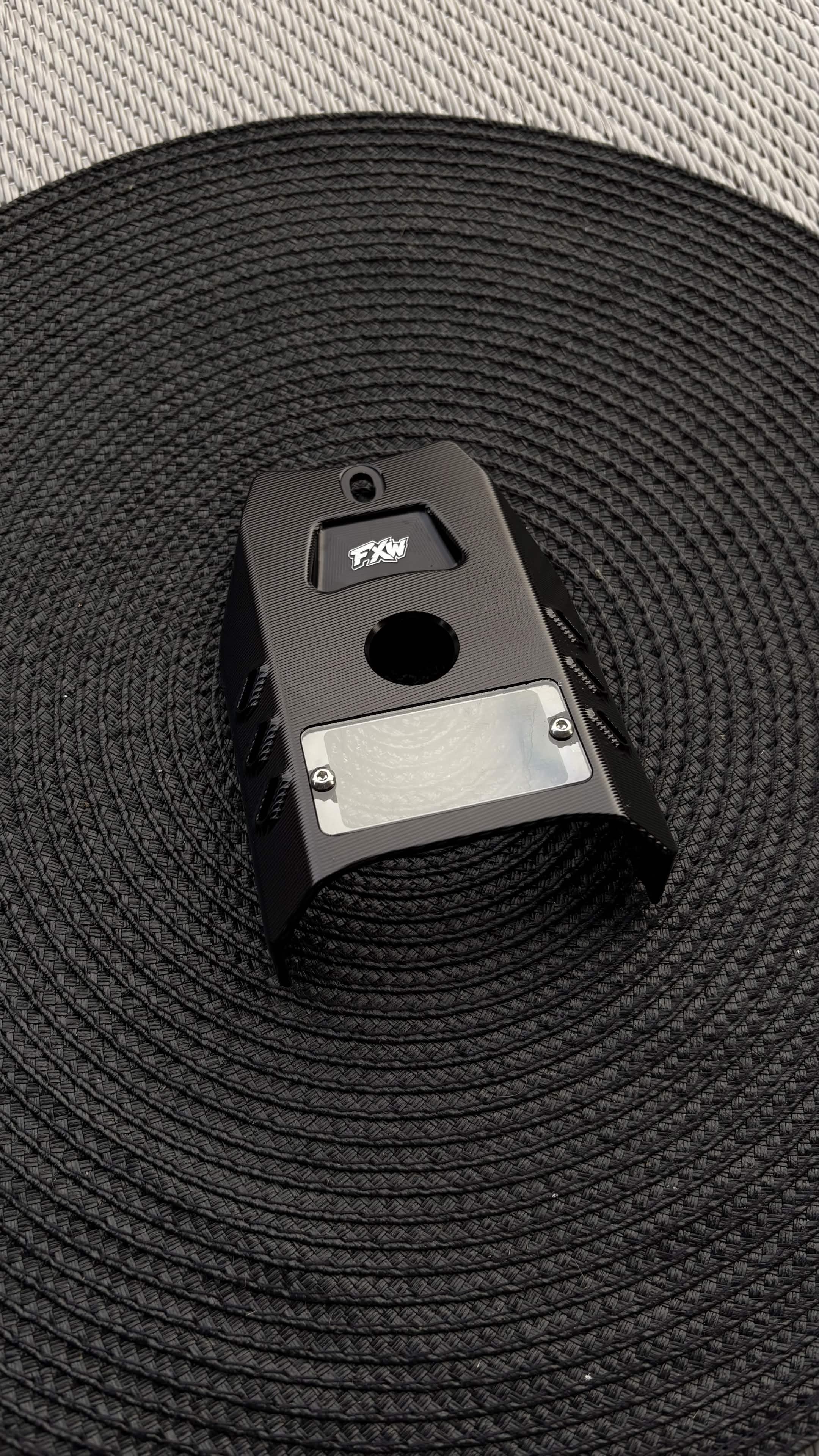 FxW Talaria XxX Metal Ignition Cover SILVER/BLACK