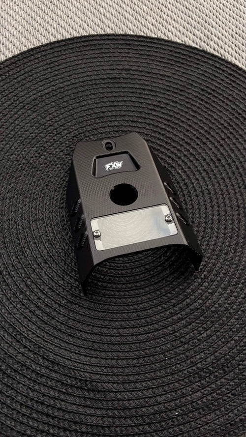 FxW Talaria XxX Metal Ignition Cover SILVER/BLACK