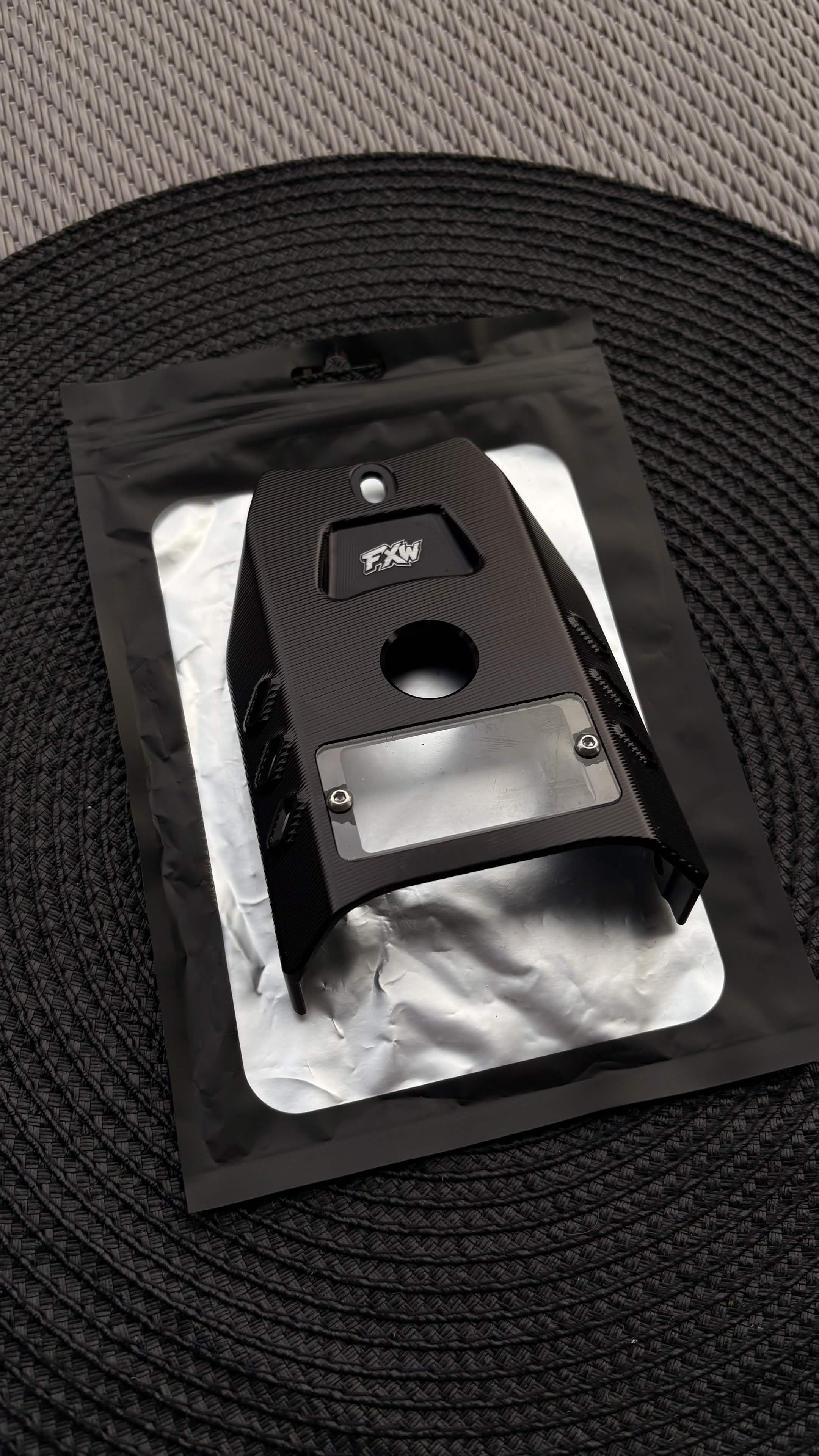 FxW Talaria XxX Metal Ignition Cover SILVER/BLACK