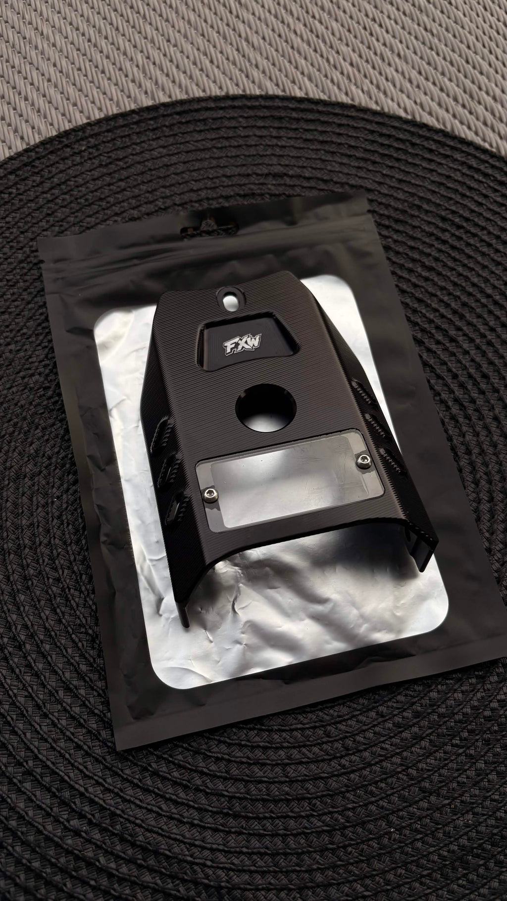 FxW Talaria XxX Metal Ignition Cover SILVER/BLACK