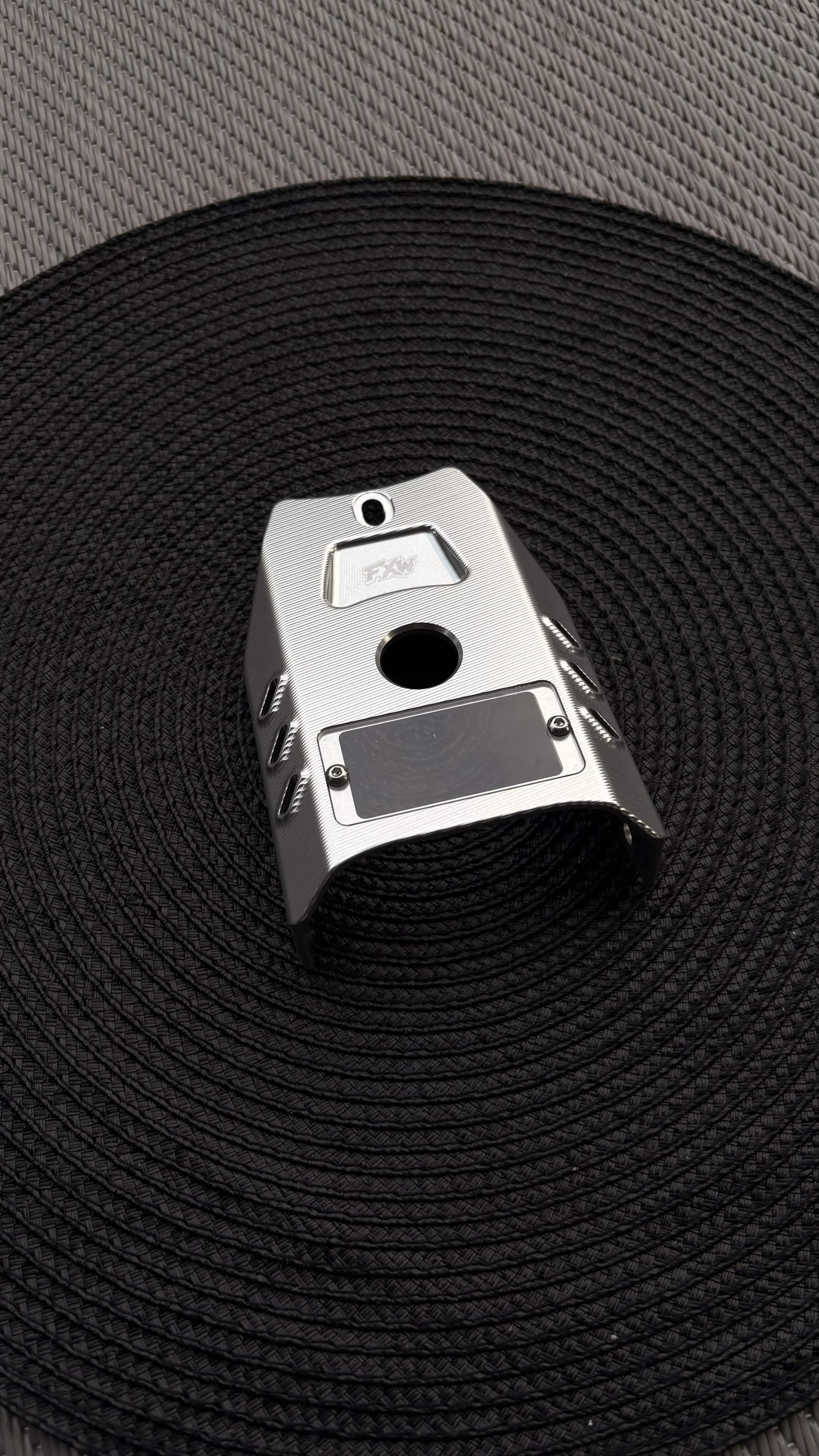 FxW Talaria XxX Metal Ignition Cover SILVER/BLACK