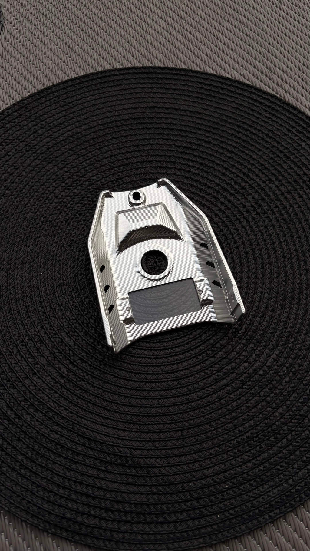 FxW Talaria XxX Metal Ignition Cover SILVER/BLACK