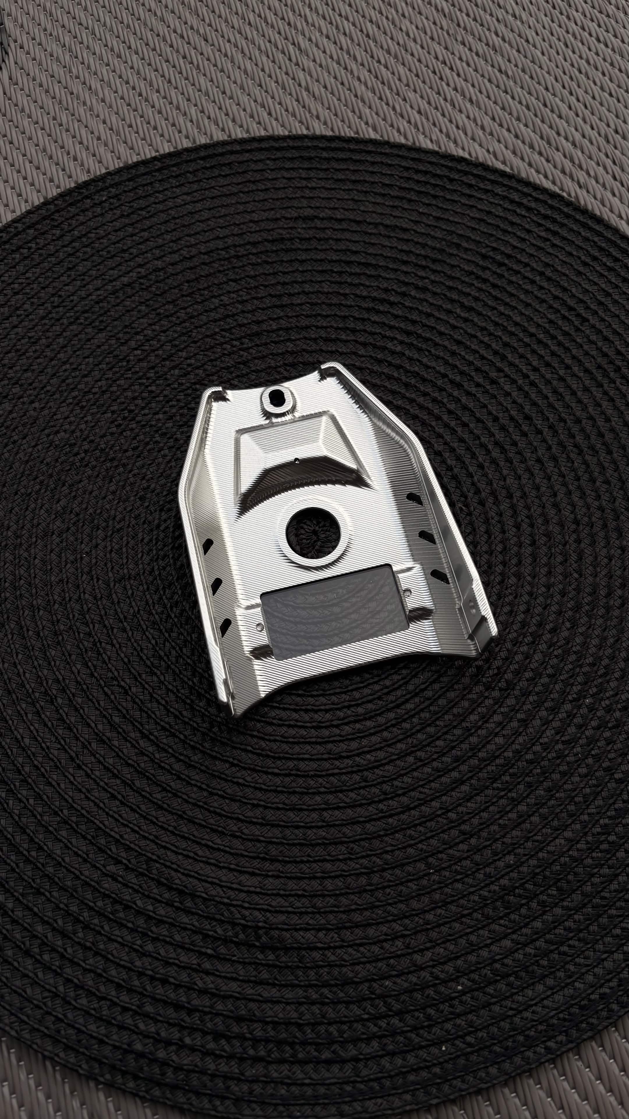 FxW Talaria XxX Metal Ignition Cover SILVER/BLACK