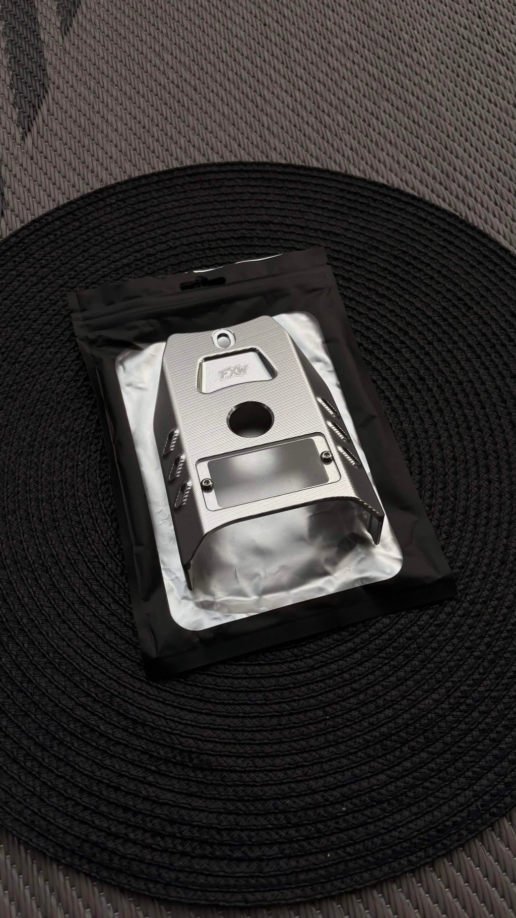 FxW Talaria XxX Metal Ignition Cover SILVER/BLACK