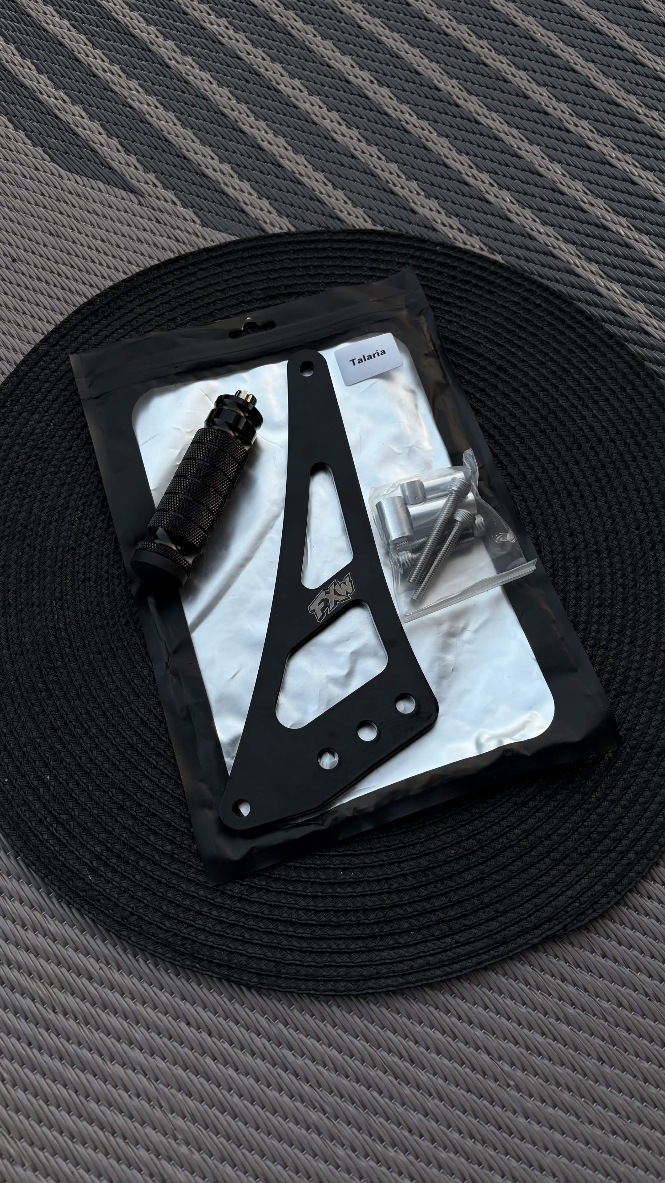FxWorks Foot Lock Kit - Talaria R / MX3 / MX4 SILVER/BLACK